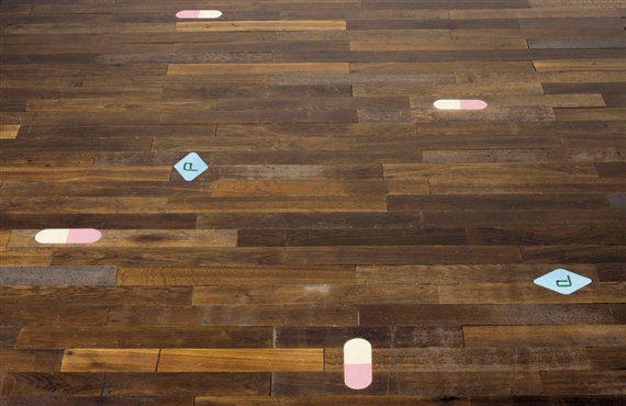 ORIGINAL PHARMACY WOODEN FLOORING