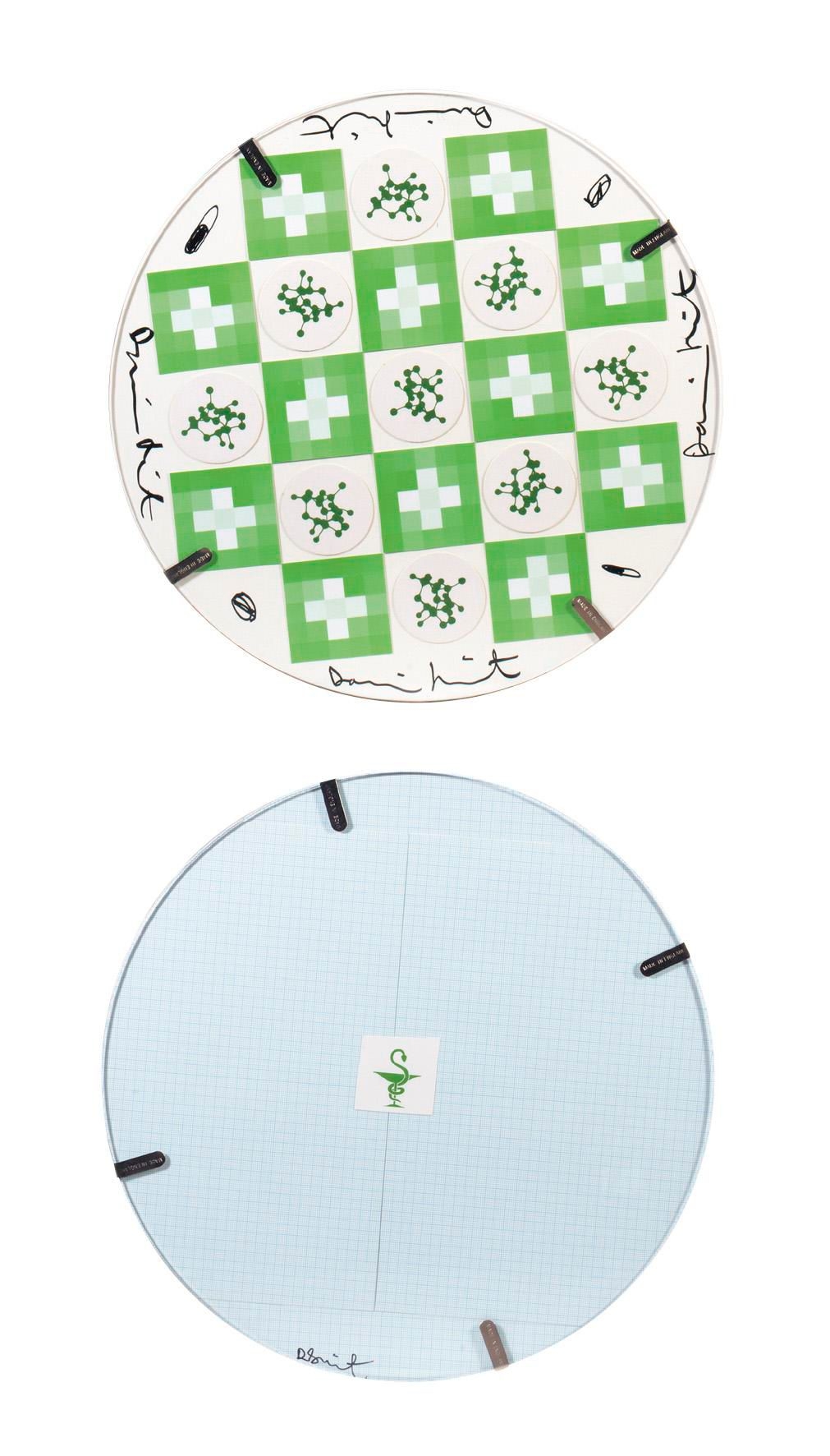 Artwork by Damien Hirst, A PAIR OF SMALL ROUND TABLES