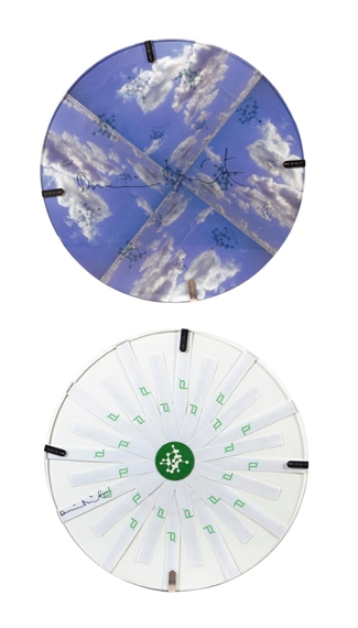 A PAIR OF SMALL ROUND TABLES