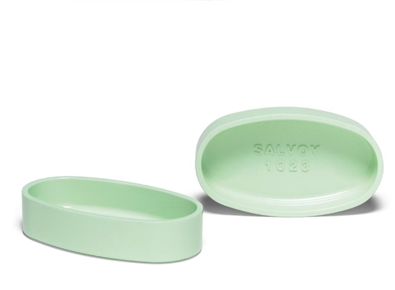 A PAIR OF PHARMACY ASHTRAYS
