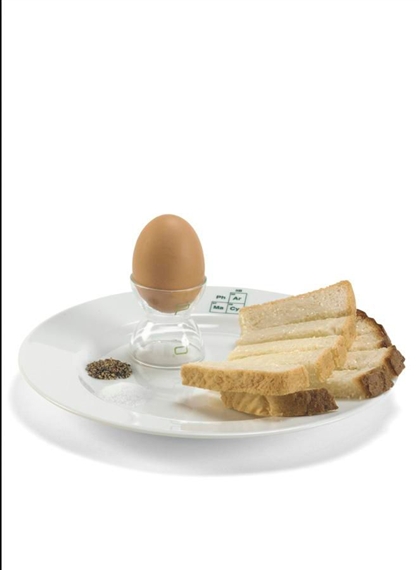 A SET OF EIGHT JASPER MORRISON PHARMACY EGG CUPS