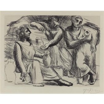 Pablo Picasso | La source (Trois femmes a la fontaine) (1921