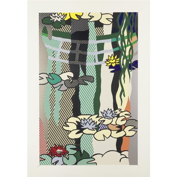 Roy Lichtenstein | Water Lilies with Japanese Bridge (1992