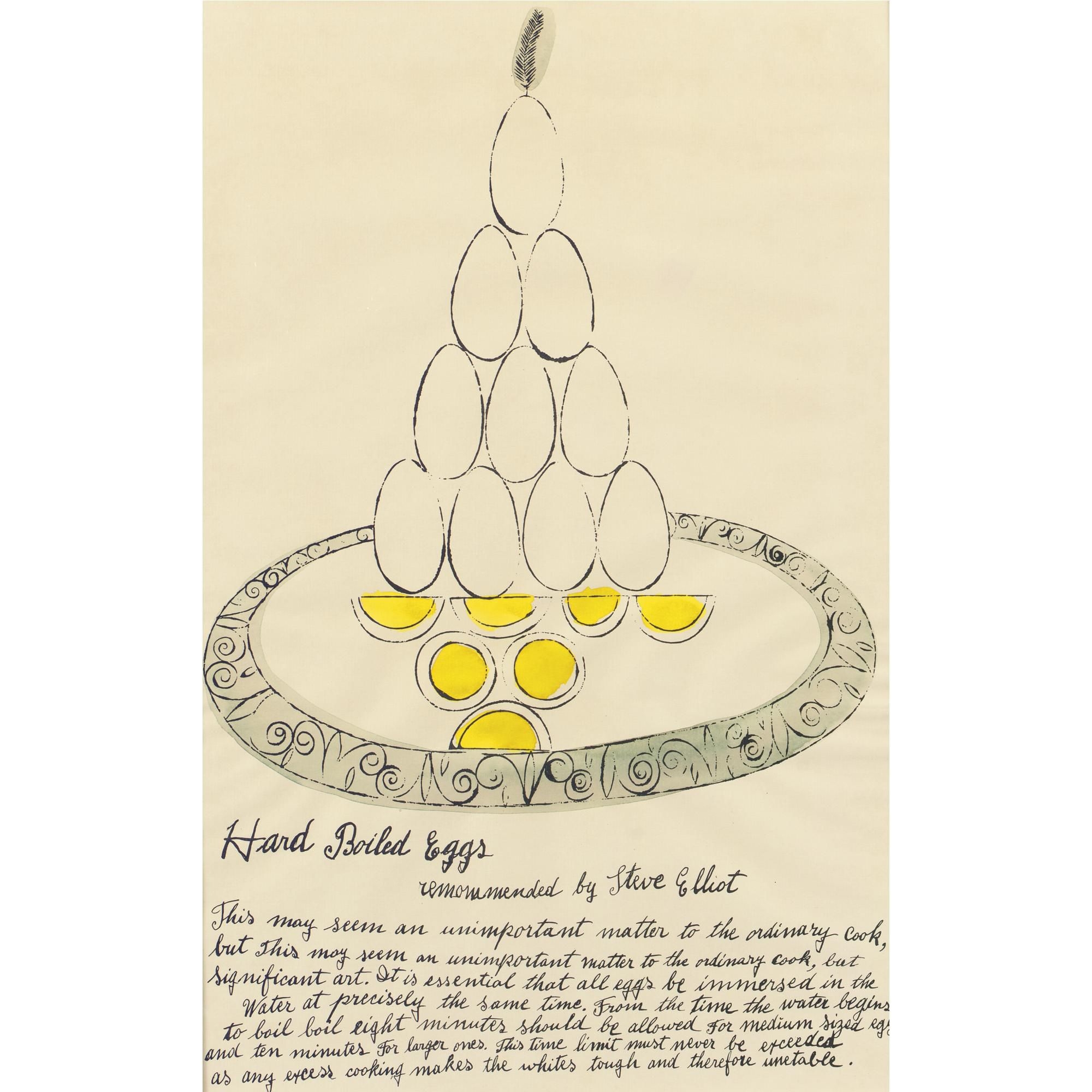 Andy Warhol | Torte a la Dobosch (from Wild Raspberries) (1959) | MutualArt