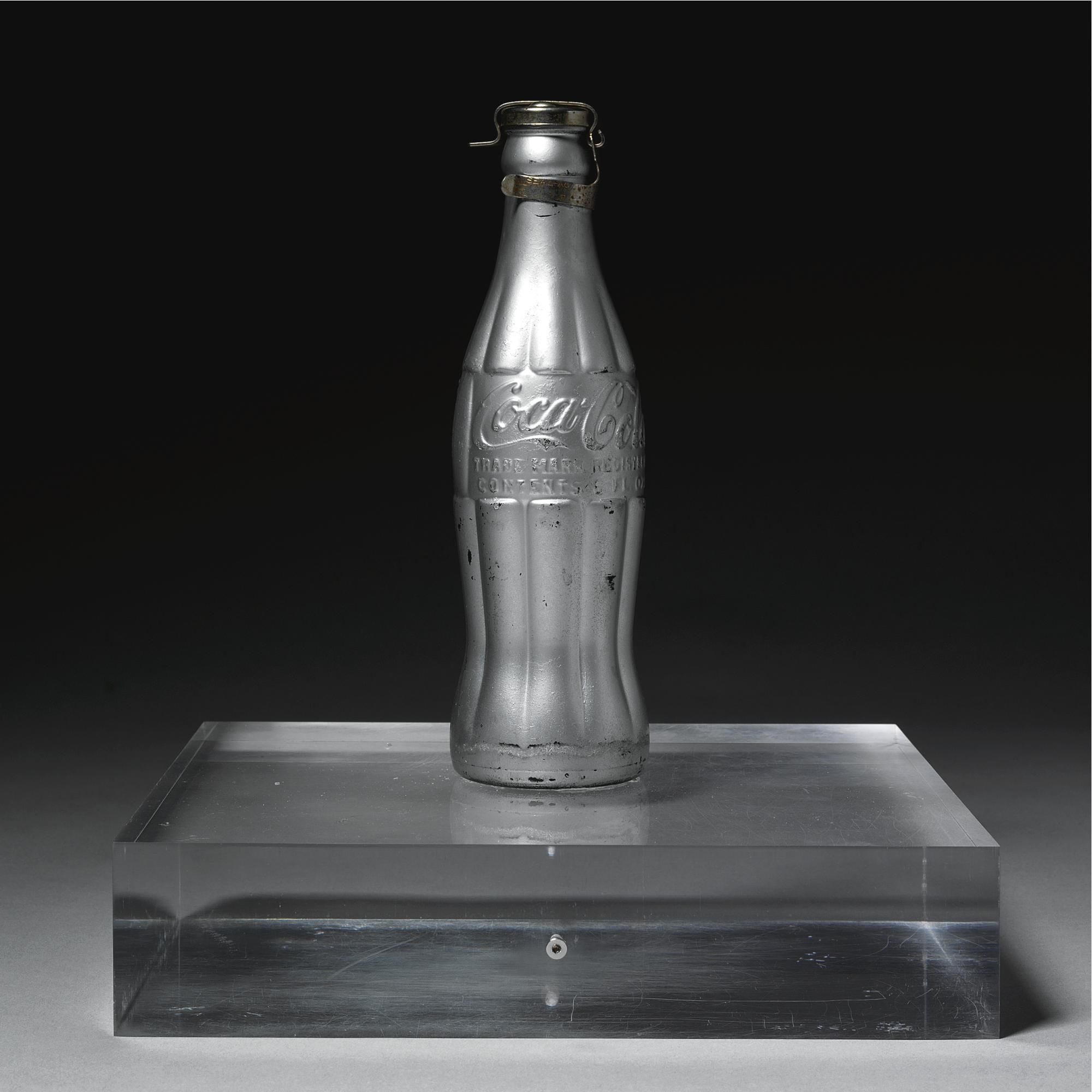 Artwork by Andy Warhol, You're In, Made of spray paint on Coca-Cola bottle