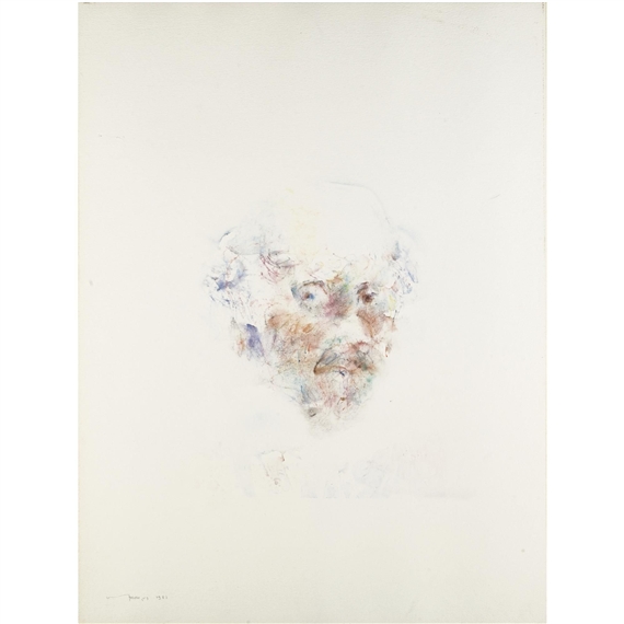 Louis Le Brocquy | Study Towards an Image of Samuel Beckett | MutualArt