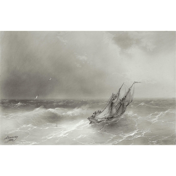 high seas by Ivan Aivazovsky