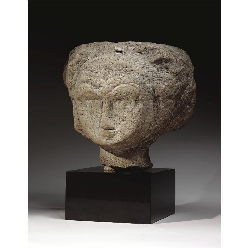 Artwork by Amedeo Modigliani, TÊTE, Made of carved stone