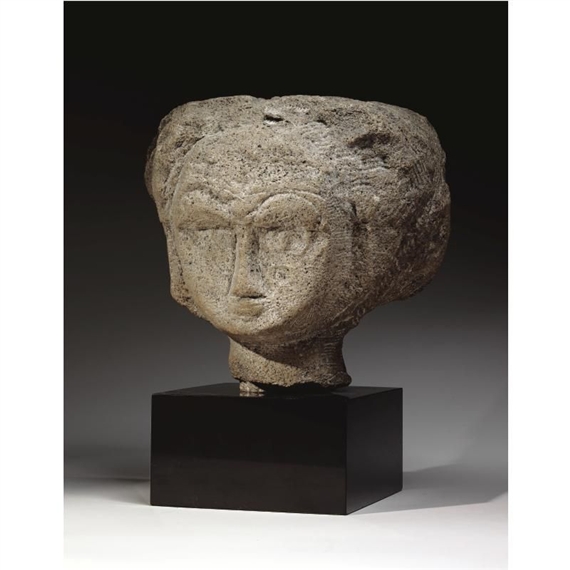 TÊTE by Amedeo Modigliani, FullFormat:circa,year,1911