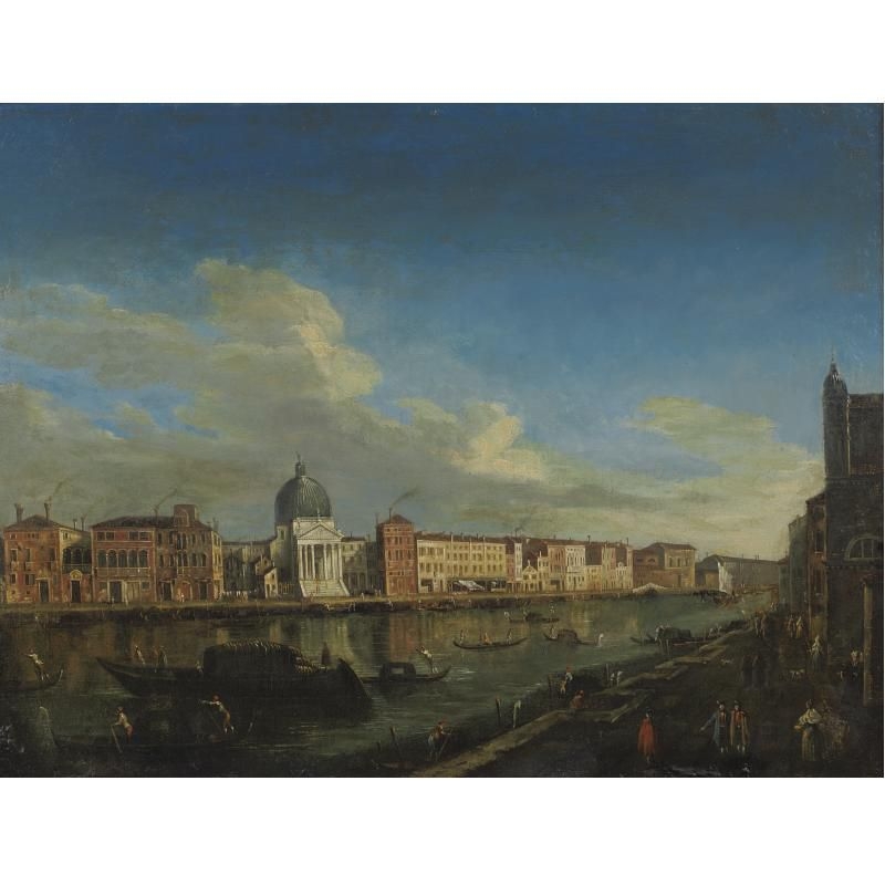 Artwork by Canaletto, The Grand Canal, Made of oil on canvas