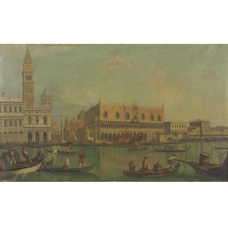 Artwork by Canaletto, View of Palazzo Ducale, Made of oil on canvas, unframed