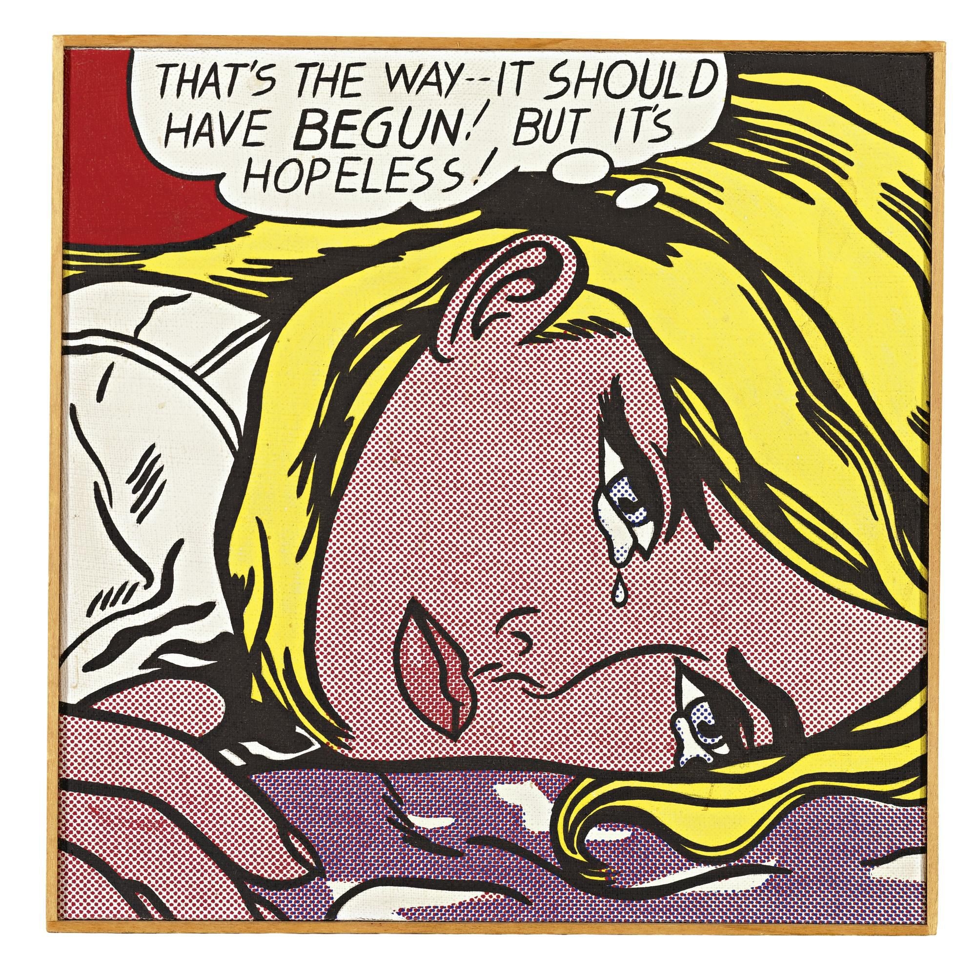Richard Pettibone Roy Lichtenstein Hopeless 1963 MutualArt