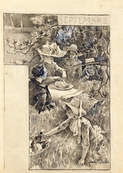 DÉJEUNER SUR L'HERBE LUNCH ON THE GRASS by Ernest Biéler