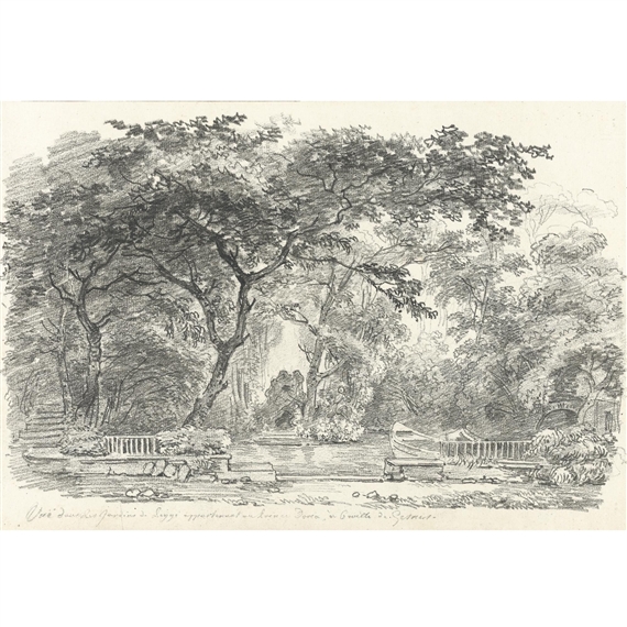 view in the garden of prince doria, at pegli near genoa