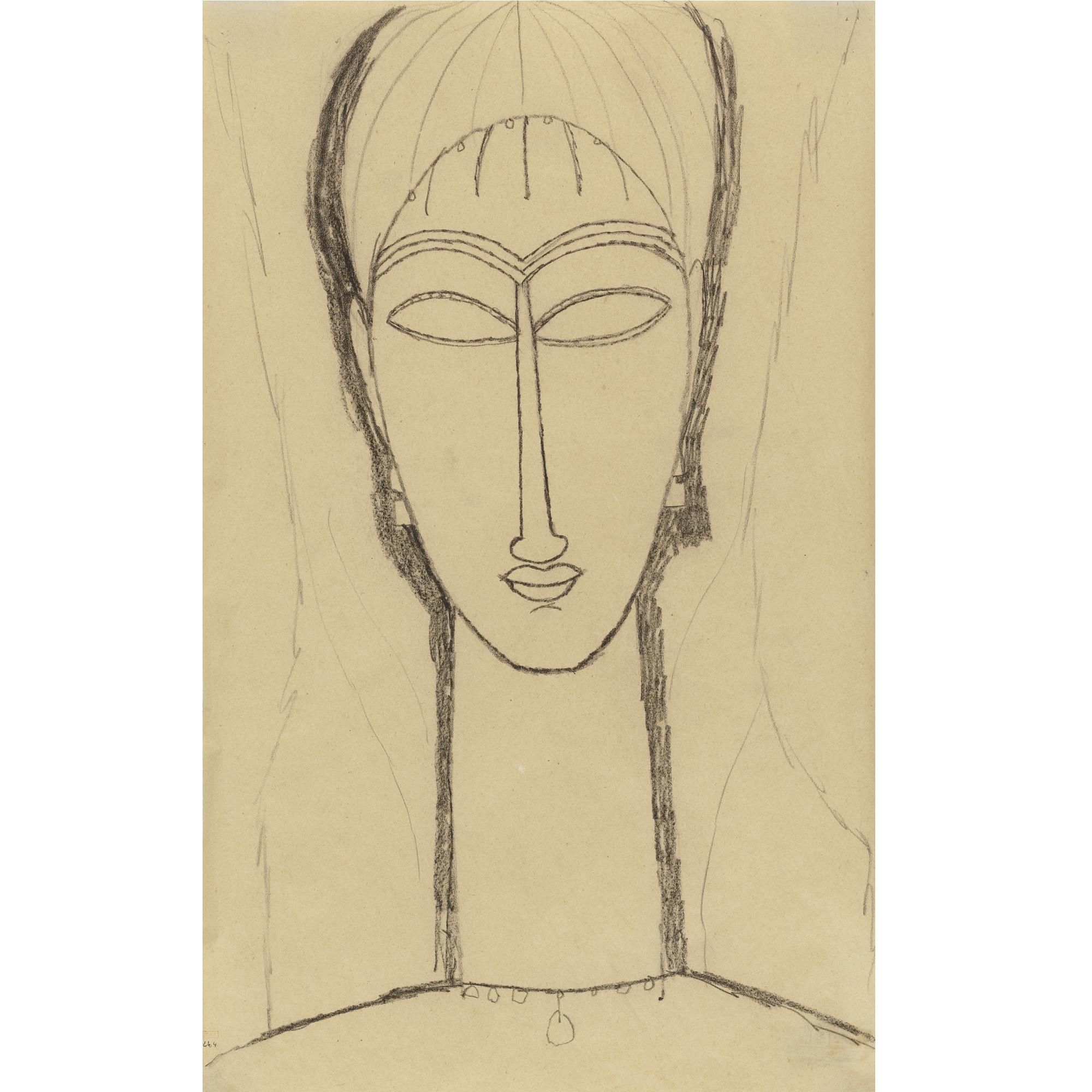 Figurine Modigliani Caryatide 24 Cm - Statue Résine Blanche - Parastone