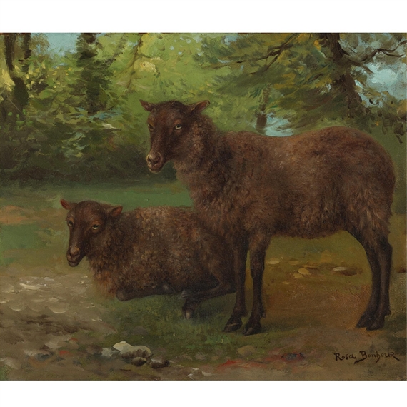 A Pair of Black Sheep by Rosa Bonheur