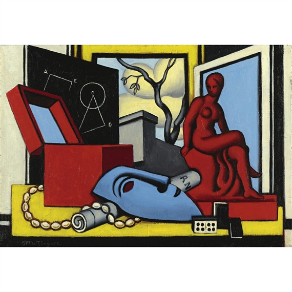 Jean Merzinger、NU ALLONGE SUR LE DIVAN ulrich