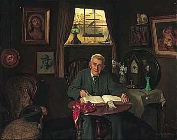 Artwork by Charles Spencelayh, we will remember them, Made of oil on canvas