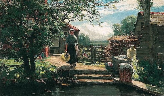 a cottage door in holland by David Farquharson