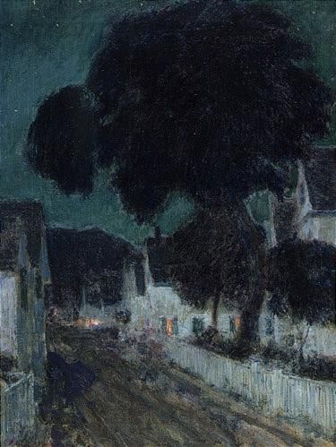 Artwork by Childe Hassam, nocturne, provincetown, massachusetts, Made of oil on canvas