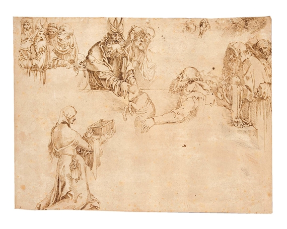 Albrecht Dürer | SHEET OF FIGURE STUDIES | MutualArt