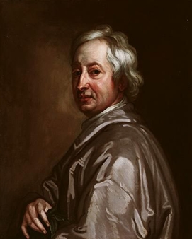 PORTRAIT OF JOHN DRYDEN 1631-1700 - Godfrey Kneller
