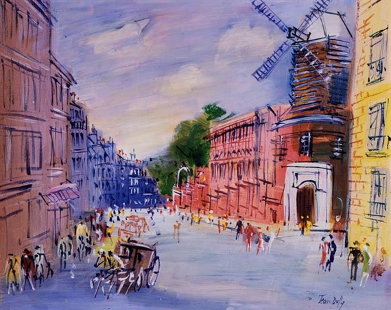 PARIS, LE MOULIN DE LA GALETTE by Jean Dufy