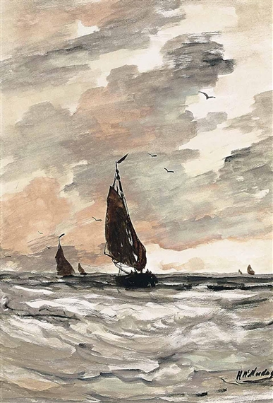 FISHING BOATS AT SEA