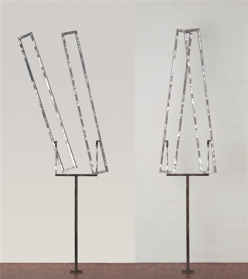 TWO OPEN RECTANGLES EXCENTRIC, VARIATION V by George Rickey, FullFormat:,year,1976