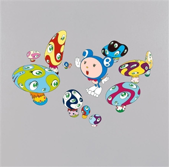 Takashi Murakami | Multicolor Double Face: White (2020) | MutualArt
