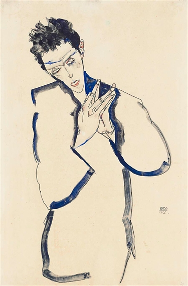 SELBSTBILDNIS MIT GEFALTETEN HÄNDEN (SELF-PORTRAIT WITH FOLDED HANDS)