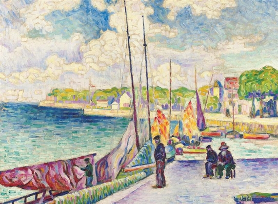 Jean Merzinger、NU ALLONGE SUR LE DIVAN