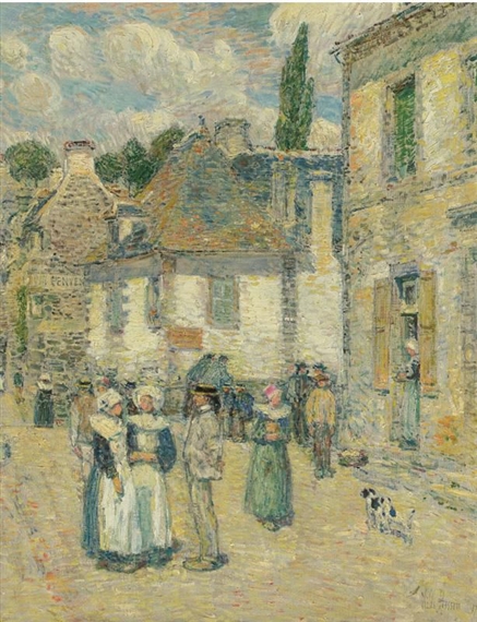 PONT-AVEN by Childe Hassam