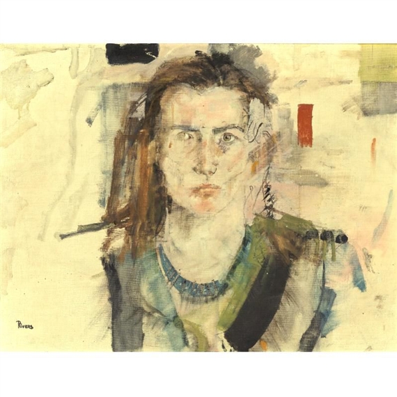 Larry Rivers PORTRAIT OF BRIGITTE MERNAHAN (1956) MutualArt