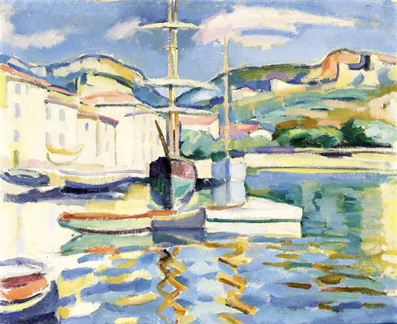 Charles Camoin | VIEW OF THE HARBOUR OF CASSIS (Circa 1904) | MutualArt