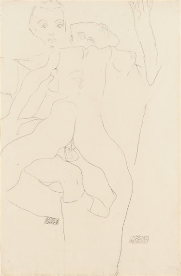 LIEBESPAAR (LOVERS) by Egon Schiele