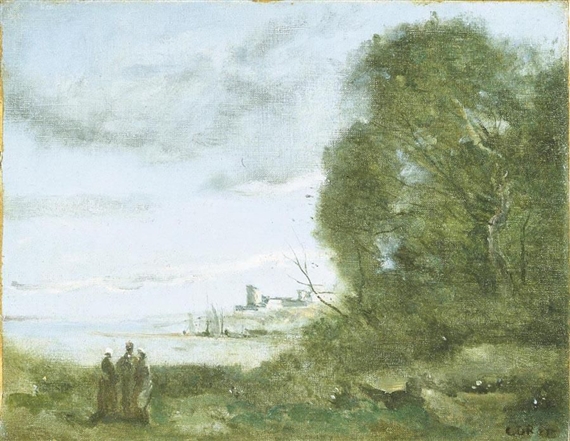 Jean Baptiste Camille Corot | SOUVENIR DES RIVAGES MÉRIDIONAUX
