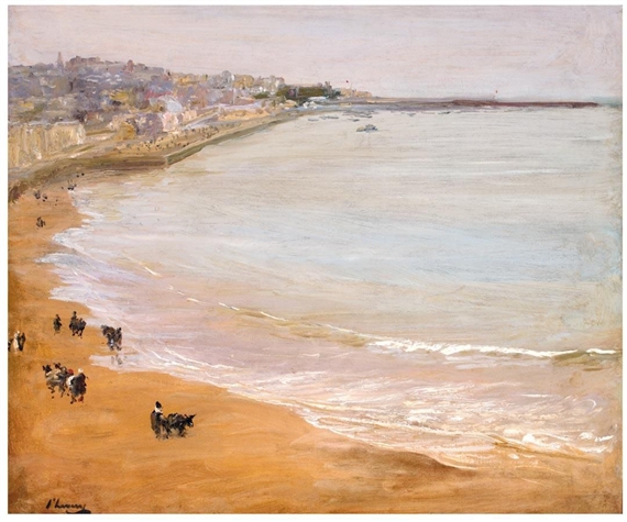 THE HARBOUR, TANGIER by John Lavery