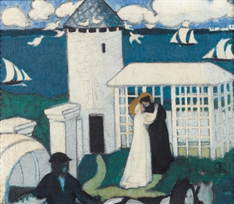 VISITATION EN BLEU OR VISITATION AU COLOMBIER - Maurice Denis