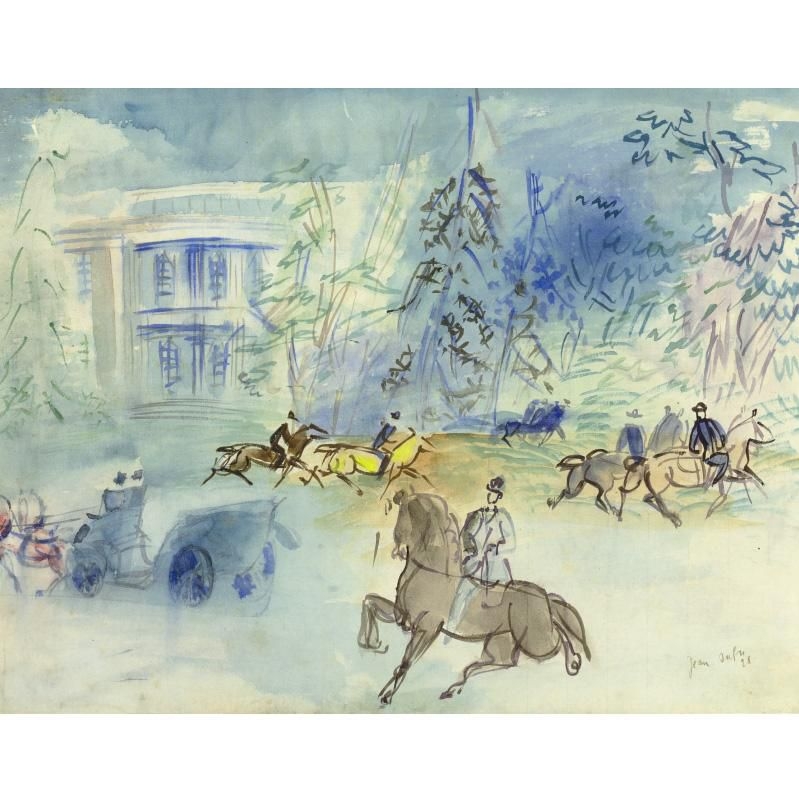 Lot De Timbres Oblitérés - Chevaux, Calèches Et Cavaliers - Timbres Poste