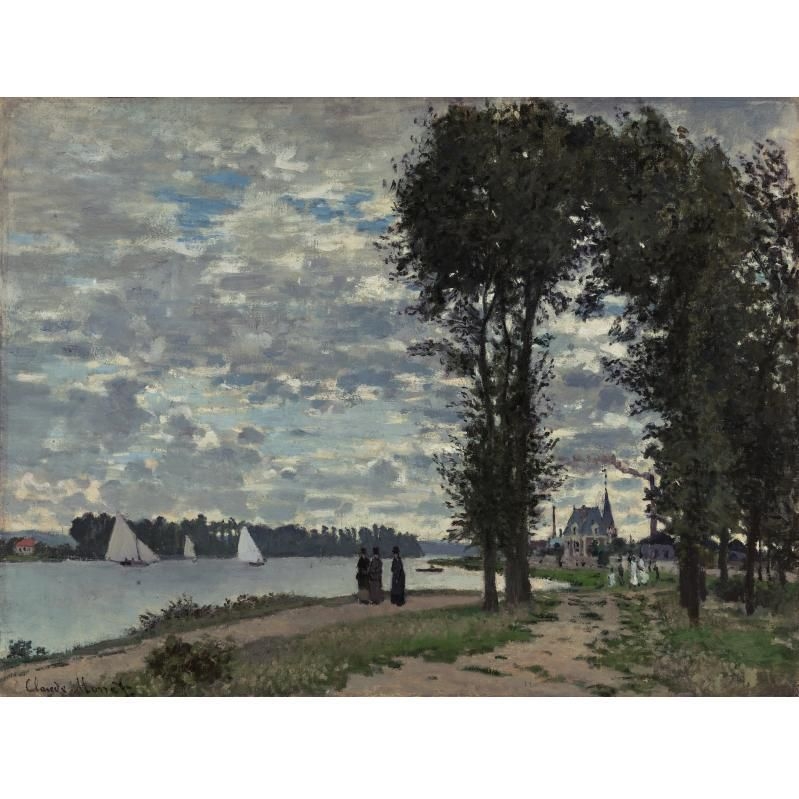 Claude Monet | LES BORDS DE LA SEINE À ARGENTEUIL | MutualArt