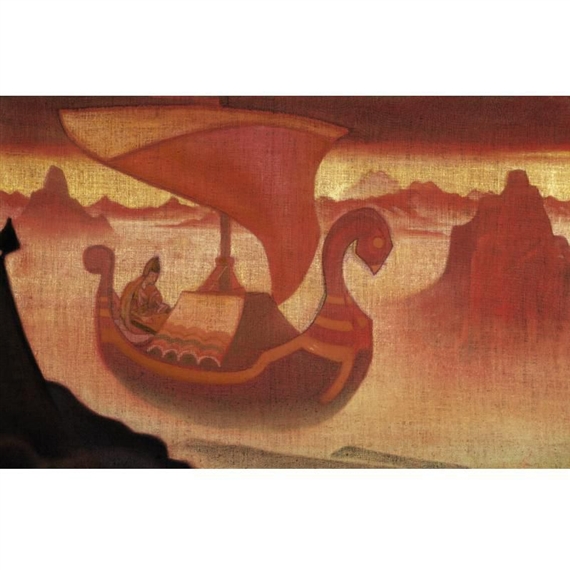 RUSSIAN, 1874-1947 THE UNKNOWN SINGER by Nicholas Roerich