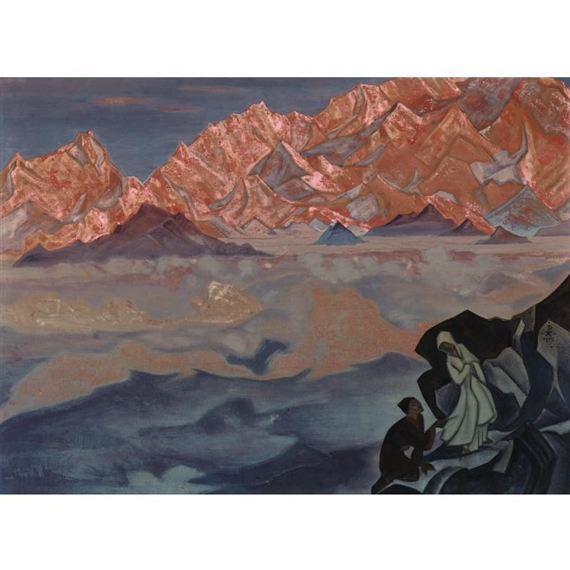 RUSSIAN, 1874-1947 SHE WHO LEADS by Nicholas Roerich