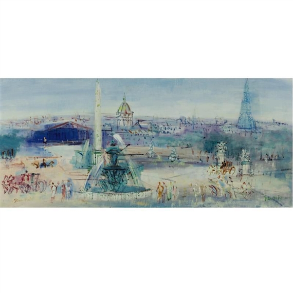 PLACE DE LA CONCORDE by Jean Dufy