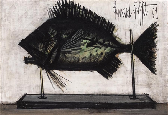 Bernard Buffet | POISSON NATURALISÉ (1961) | MutualArt