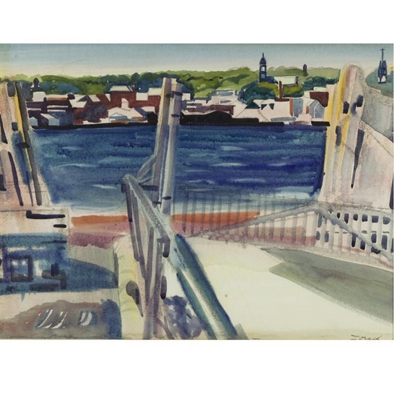 William Zorach DESERTED FERRY SLIP, WOOLWICH, MAINE MutualArt