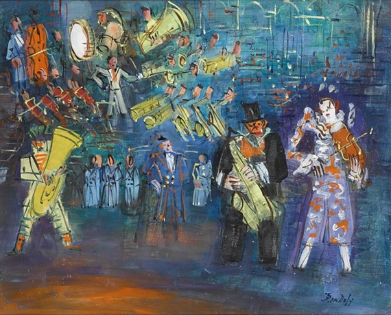 MUSICIENS DU CIRQUE by Jean Dufy