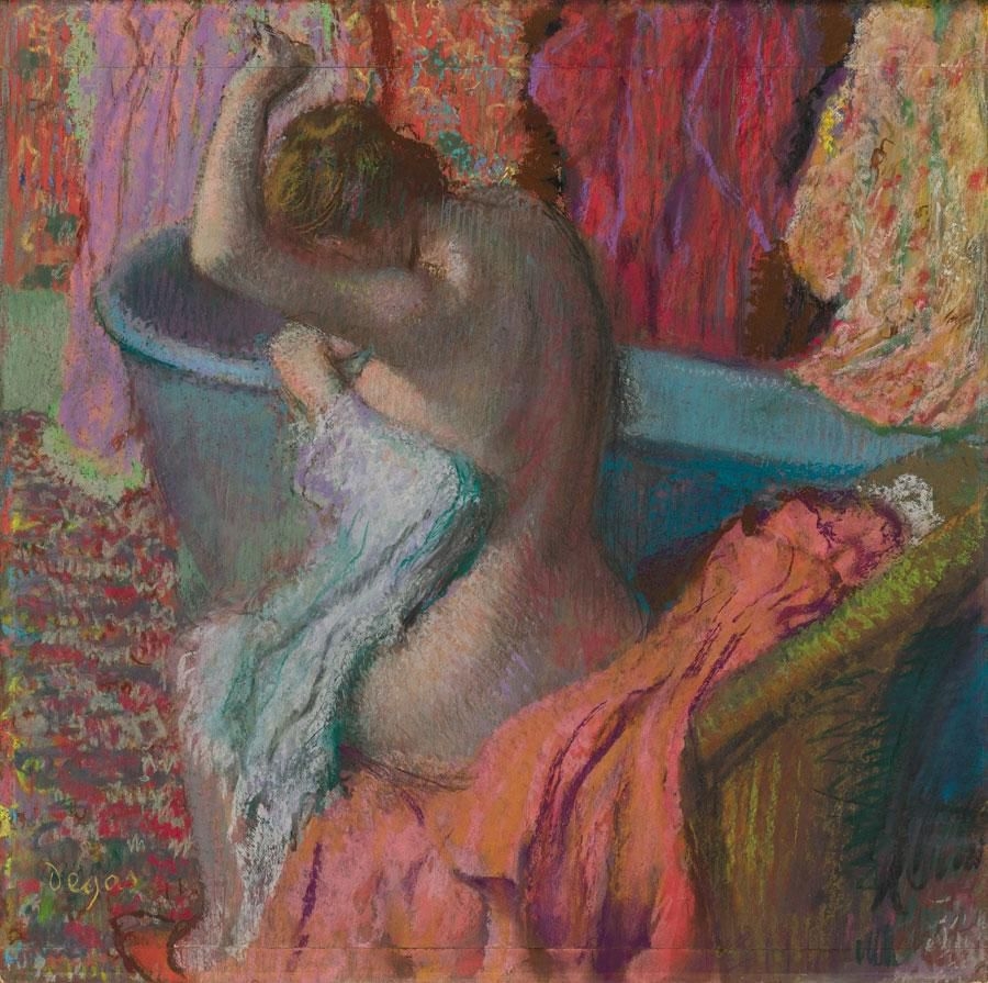Artwork by Edgar Degas, LA SORTIE DU BAIN