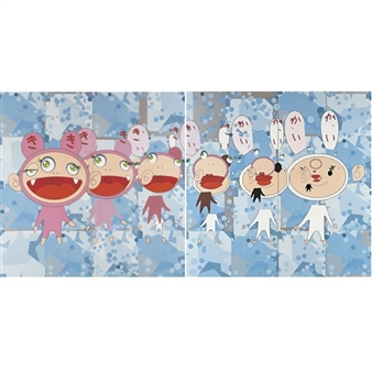Takashi Murakami | Multicolor Double Face: White (2020) | MutualArt