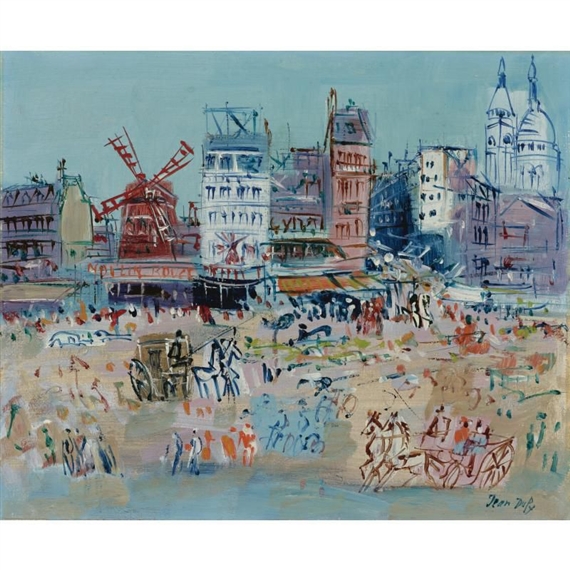Montmartre, Le Moulin-Rouge by Jean Dufy